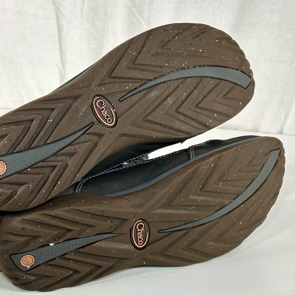 Chaco Barbary Ankle Boot Gray Women Size 11 Fold Over Wool Collar Castlerock